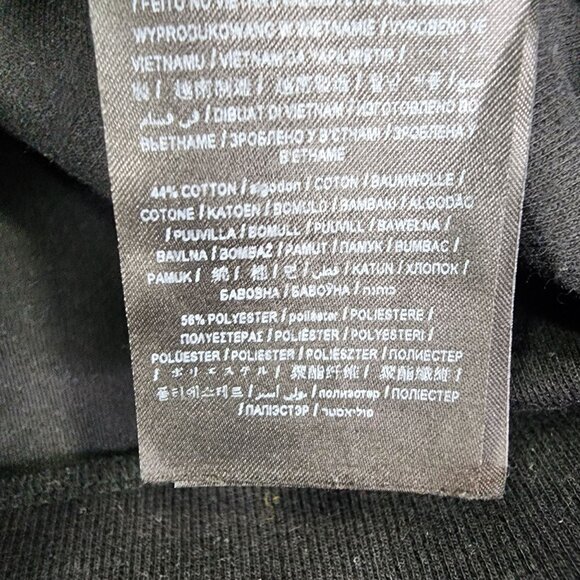 Mens Black & Red Guess Track Jacket Full Zip Long Sleeve Mock Neck Size M - Picture 7 of 11